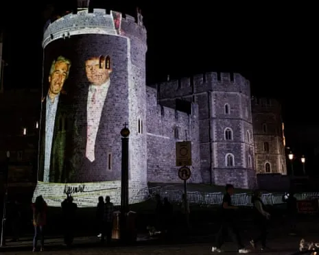 Four People Taken into Custody Following Images of Donald Trump and Epstein Shown on Windsor Castle